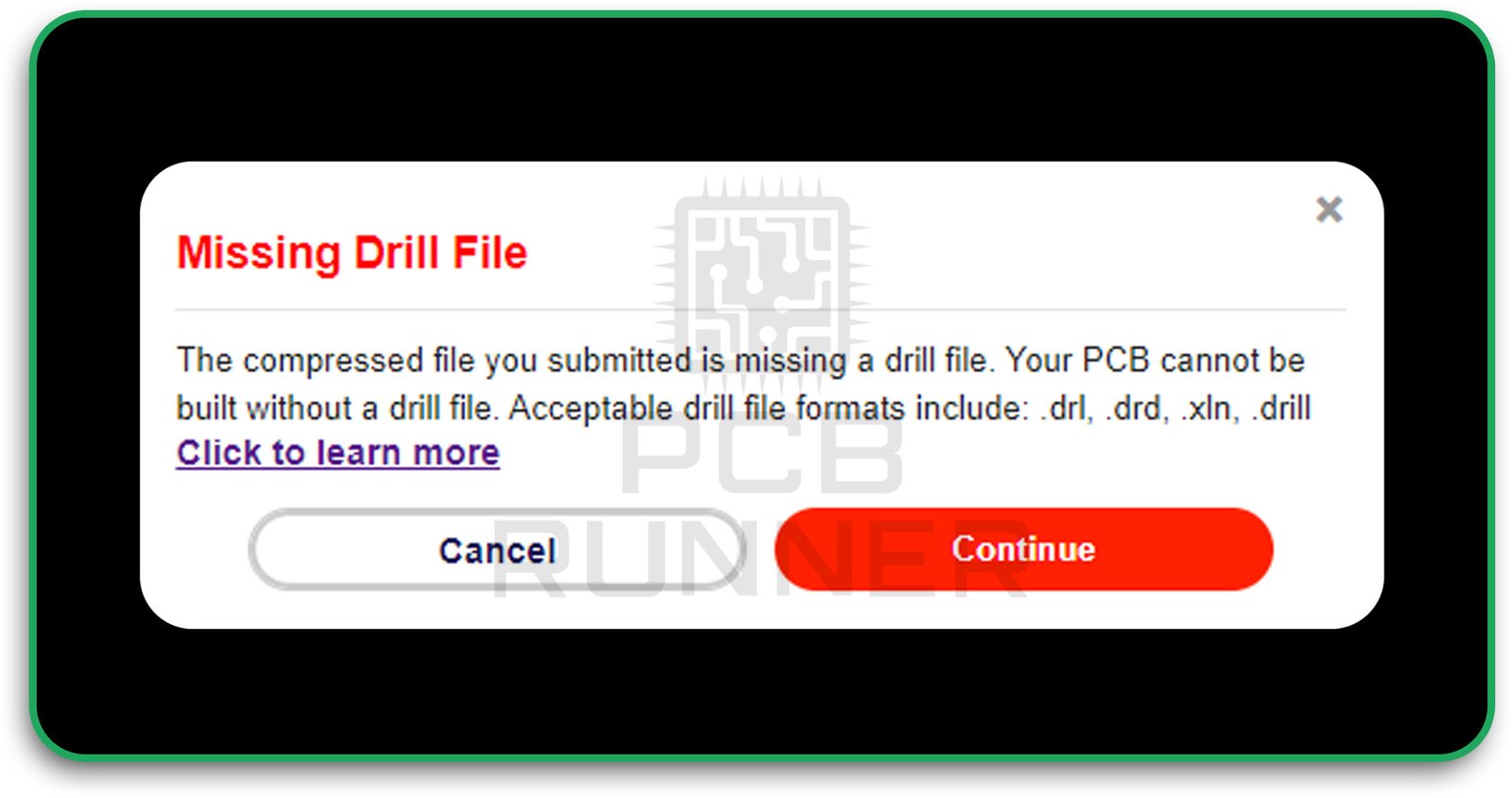 Drill File Problems