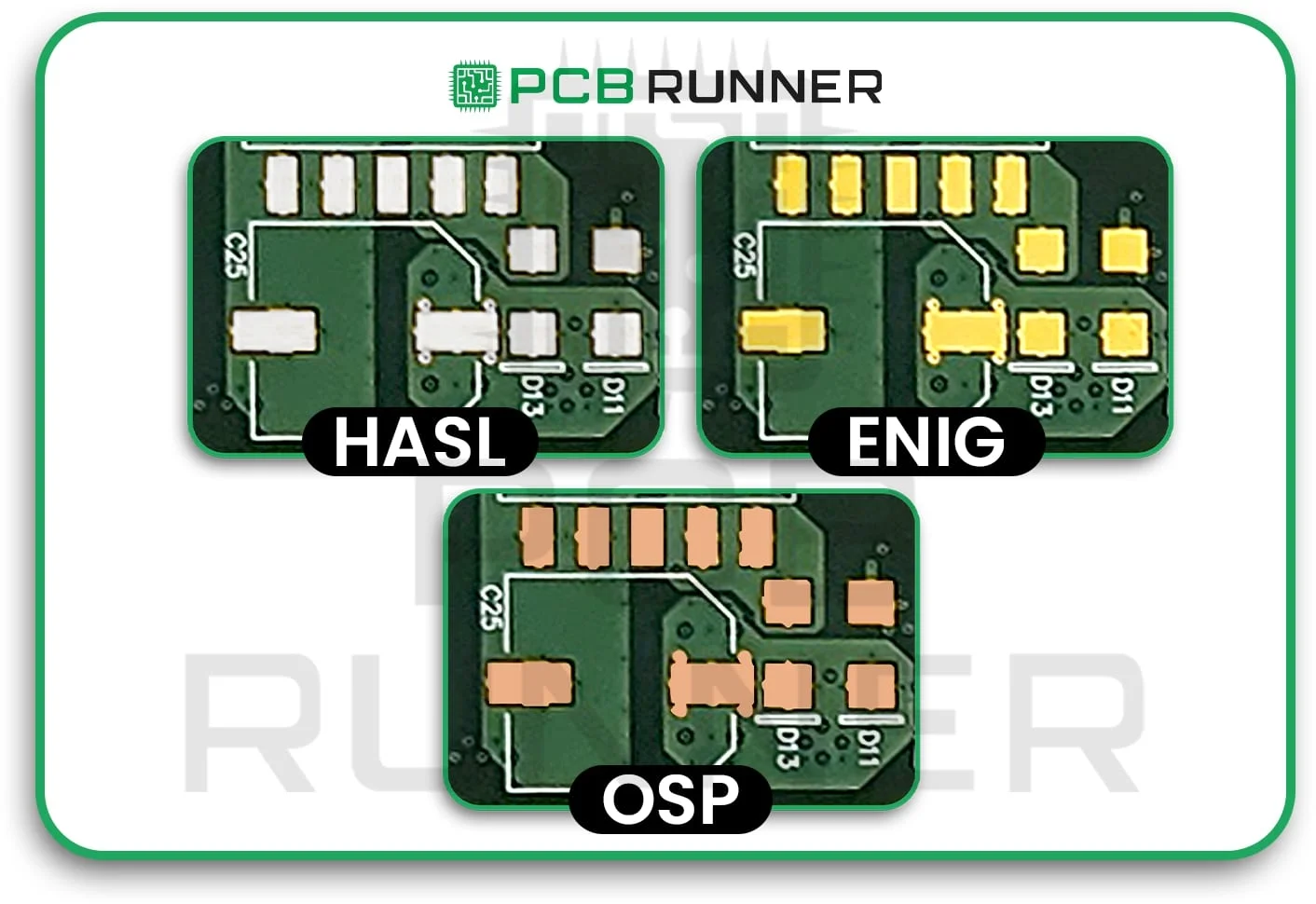 Good finish on the surface