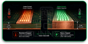High current carrying capacity